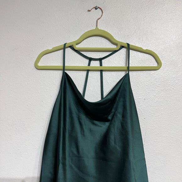 Pleione Green Satin Cami Blouse Sz M - Picture 3 of 11